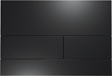 TECE 9240833 TECEsquare II, Панель смыва с двумя клавишами металл, черный матовый