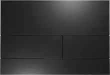 TECE 9240833 TECEsquare II, Панель смыва с двумя клавишами металл, черный матовый