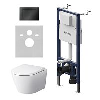 AM.PM X-Joy IS90238.851900 Комплект: Унитаз, Инсталляция, Кнопка смыва