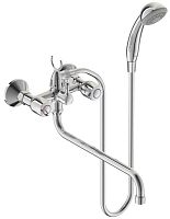 Vidima BA167AA Iskar Смеситель для ванны c изливом/шлангом/душем, хром