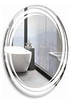 Azario ФР-00000936 Нормандия Зеркало подвесное, с подсветкой, 57х77 см, белое