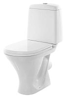 Sanita WC.CC/Attica/1-P/WHT.G/S1 Аттика Стандарт Унитаз-компакт напольный 35х61 см, с сиденьем, белый S1