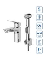 BelBagno DUE DUE-LVM/HGN-CRM-W0 Смеситель для раковины с гигиеническим душем