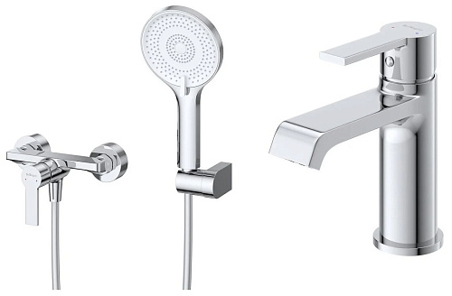 BelBagno Aurora AURORA-ESDM/LVM-CRM Комплект смесителей BelBagno Aurora AURORA-ESDM/LVM-CRM Комплект смесителей