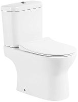 BelBagno BB130CPR/BB130SC Steam Унитаз компакт без бачка с сиденьем микролифт