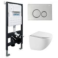 Abber BEQUEM AC1131TC-AC0105-AC0121 Инсталляция с подвесным унитазом