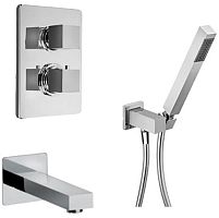 Paini 21CRSET26911THBATH Grazia Комплект на 2 потребителя с термостатом, для ванны с ручным душем, хром