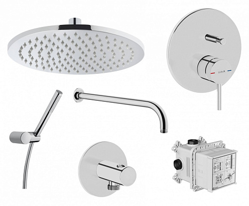 Vitra A49266EXP Origin Набор встроенной душевой системы, хром