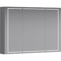 Aqwella SLX0410 Simplex Зеркальный шкаф 100х70 см с сенсорным выключателем и регулятором освещенности, белый