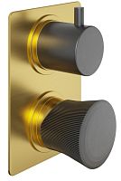 Paini 18PJ691PZ Domus Смеситель для ванны, встраиваемый, брашированное золото PVD (PJ)