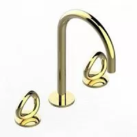 THG G4P-F30-151 Collection O Смеситель для раковины, 3 отв., цвет Soft gold