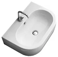 Kerasan 3141bi*1 Flo Раковина с отверстием под смеситель 50х40 см, белая