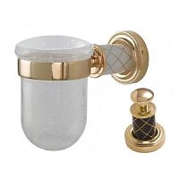 Boheme 10904-CH-G Murano Gold Стакан для зубных щеток, золото/шоколад