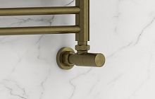 Сунержа 05-1400-1234 Вентиль угловой, (цилиндр) G 1/2" НР х G 3/4" НГ, состаренная бронза