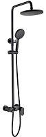 Сет 2022 458-B_Boheme Spectre Стойка для душа со смесителем ЧЕРНЫЙ матовый