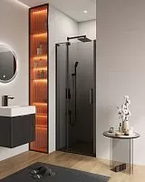 Cezares SLIDER-B-1-80/90-GRIGIO-NERO Душевая дверь