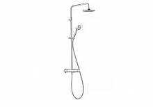 KLUDI 6809205-00 LOGO DUAL SHOWER SYSTEM Душевая система с термостатом, хром