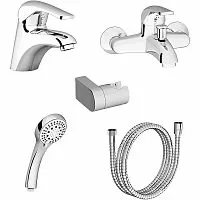 Ravak 70508017 Set Rosa Комплект смесителей (RS 012.00 + RS022.00/150 + 952.00 + 911.00 + 611.00), хром