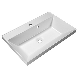 BelBagno BB700/450-LV-MR-AST Раковина из литьевого мрамора 70х45 см, белая
