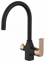 Lemark LM7261BLR Ursus Смеситель для кухни, черный/золото