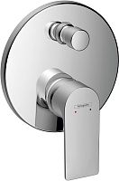 Hansgrohe 72469000 Rebris Внешняя часть смесителя для ванны скрытого монтажа, с защитной комбинацией EN1717, хром
