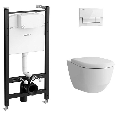 Laufen Pro ZRU9307716 Комплект: Унитаз, Инсталляция, Кнопка смыва
