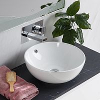 BelBagno BB1077 Раковина накладная керамическая 43 см, белая