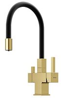Sancos SC4005BG Arno Смеситель для кухни с возможностью подключения фильтра для воды, брашированное золото/черный
