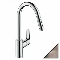 Hansgrohe 31815800 Focus M41 240 Смеситель для кухни, с вытяжным душем, под сталь