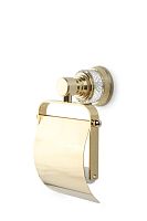 Держатель туалетной бумаги с крышкой 20,5х12 см Boheme AURA 10241-G золото