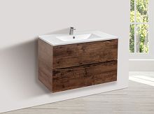 Vincea VMC-2MC800RW Mia База под керамическую раковину, 80х50 см, подвесная, R.Wood (коричневый)