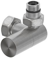 Сунержа 071-1403-1234 Вентиль 3D, правый, (цилиндр) G 1/2" НР х G 3/4" НГ, сатин