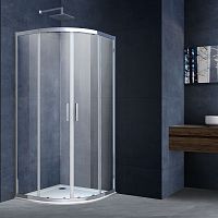 Vincea VSQ-3AL800CL Alpha Душевой уголок 80х80 см, профиль хром/стекло прозрачное