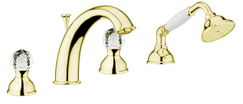 Webert KA730101010 Karenina Смеситель на борт ванны, золото