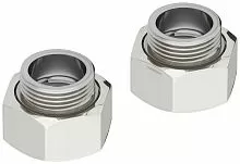 Сунержа 02100-1034 Стилье Комплект фитингов прямой G 1" НГ х G 3/4" НР / 2 шт., без покрытия