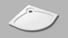 Cezares TRAY-S-R-90-550-56-W Душевой поддон, R-форма, белый