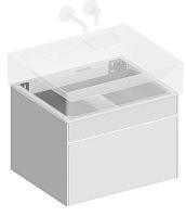 Kerama Marazzi LOG.60.2/WHT Logica Тумба под раковину подвесная 60х46 см, белоснежный