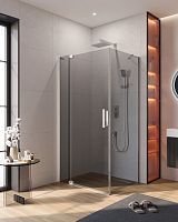 Cezares SLIDER-AH-1-80-100/110-GRIGIO-Cr Душевой уголок