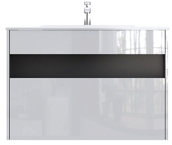 AM.PM M8FFUX1001WG Func, База с нишей, 1 ящик (pull-out), 100 см, белый глянец