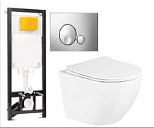 OLI  Промо комплект №53 Сет  инсталляция+унитаз+клавиша+сиденье