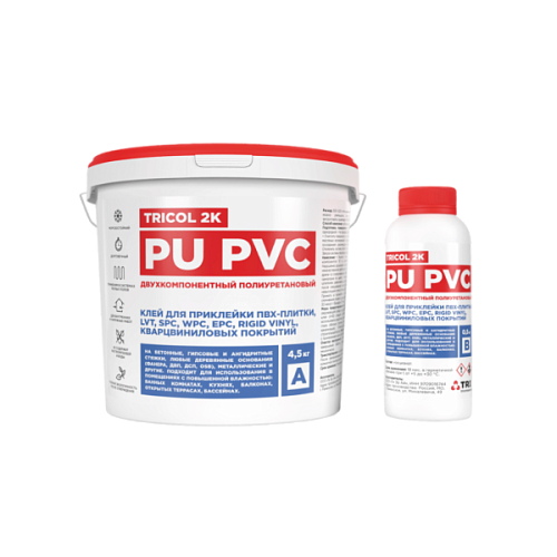TRICOL  TRICOL 2K PU PVC 5кг Клей для напольных покрытий купить