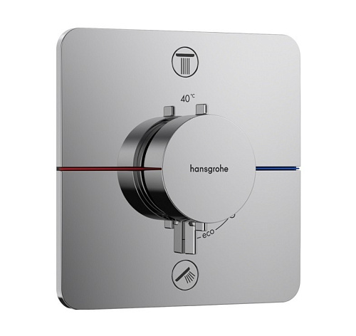 Hansgrohe 15583000 ShowerSelect Comfort Q 15583000 Термостатический смеситель для ванны - внешняя часть, хром