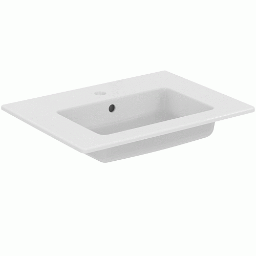 Ideal Standard E066801 Tempo Vanity Раковина встраиваемая 60х45 см, с 1-м отверстием под смеситель, Euro White (евробелый)