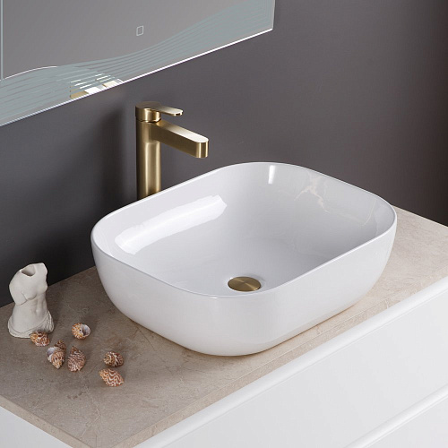 BelBagno BB1302 Раковина накладная керамическая 50х40 см, белая