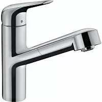 Hansgrohe 71814000 Focus M42 150 Смеситель для кухни, с вытяжным изливом, хром