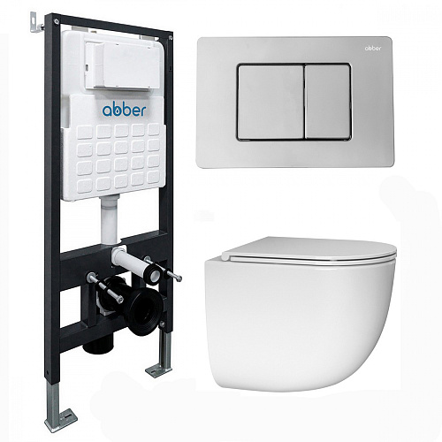 Abber BEQUEM AC1132TC-AC0105-AC0120 Инсталляция с подвесным унитазом