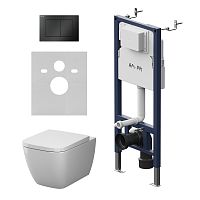 AM.PM GEM IS90238.901901 Комплект: Унитаз, Инсталляция, Кнопка смыва