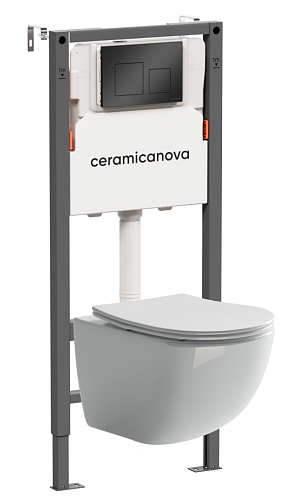 Ceramica Nova  CN3009_121002MB Комплект: Унитаз, Инсталляция, Кнопка смыва