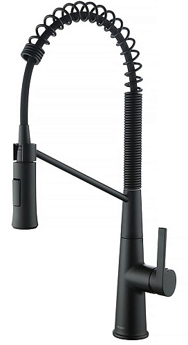Azario AZ-VGT569183PA Spring Смеситель для кухни, черный