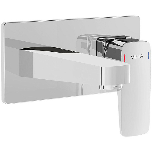 Vitra A42738EXP Root Square Смеситель для раковины встроенный, хром